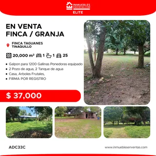 Terreno en Finca Taguanes, Tinaquillo