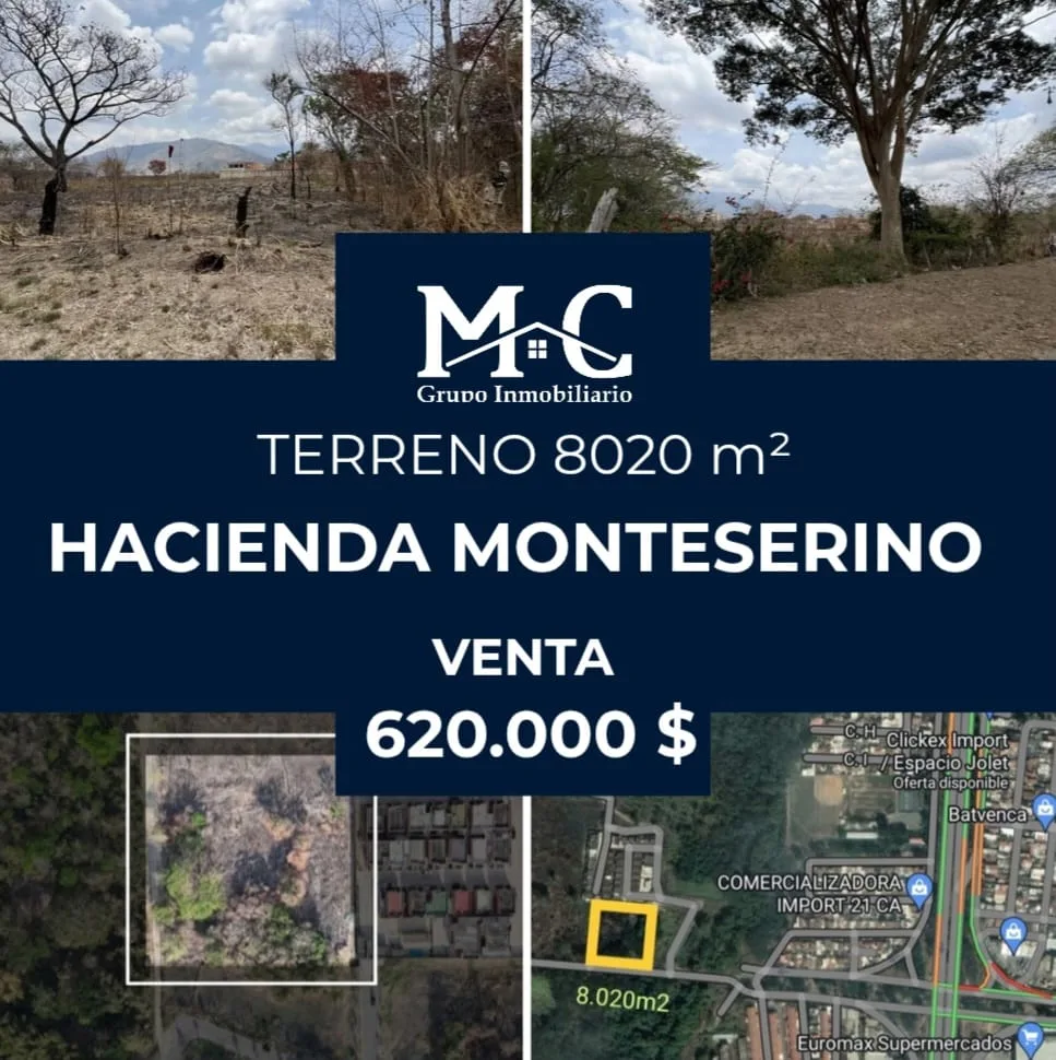 Terreno en Venta en Hacienda Monteserino, San Diego 8020m² — USD 620,000
