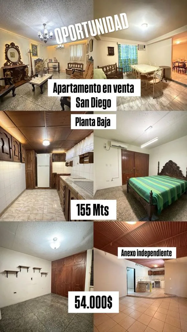 Apartamento en Venta en Urb Morro II, San Diego — 4 hab 155m² — USD 54,000