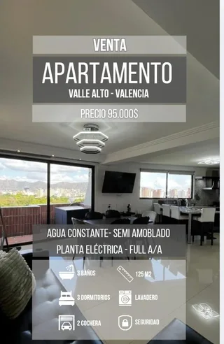 Apartamento en Valles de Camoruco