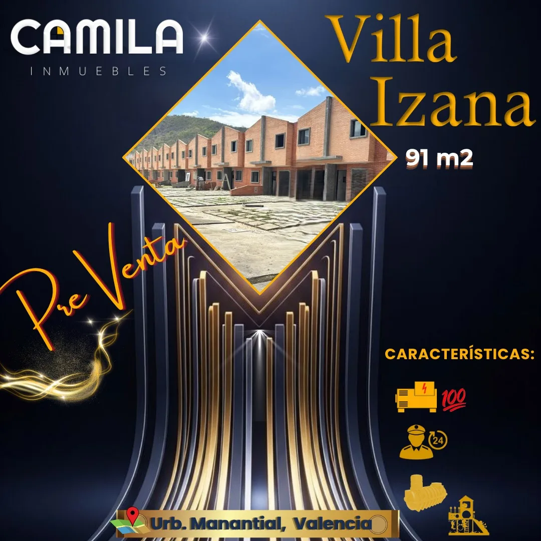 Townhouse en Venta en Urb. Manantial, Naguanagua - Valencia — 2 hab 77m² — USD 73,150