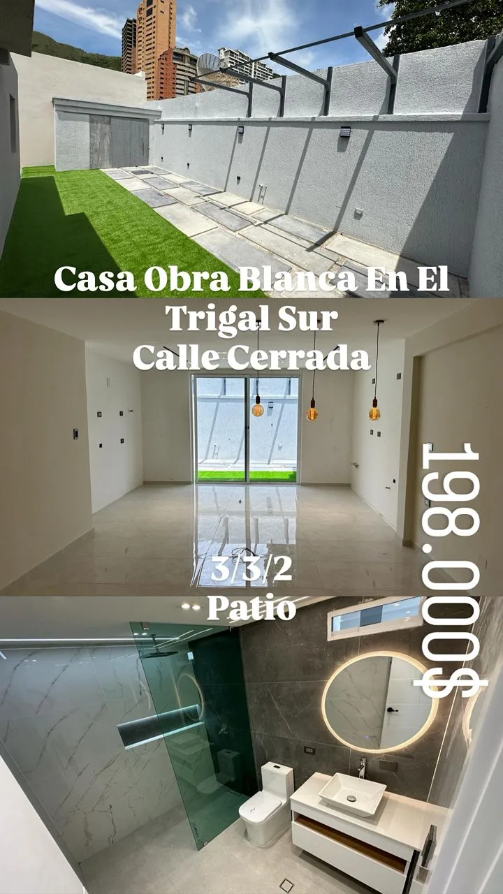 Casa en Venta en El Trigal Sur, Valencia — 3 hab — USD 198,000