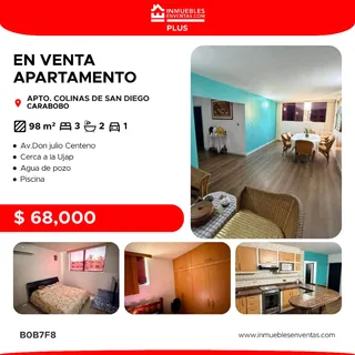 Apartamento en Colinas de San Diego, Carabobo