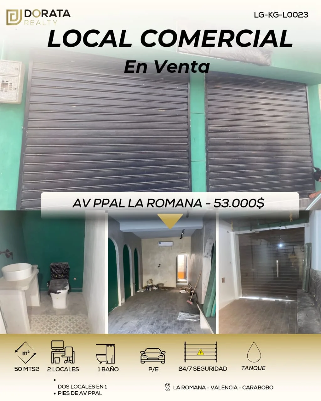 Local en Venta en avenida ppal 50m² — Precio a consultar