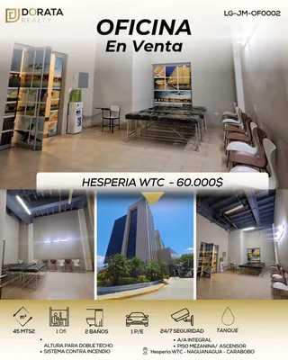 Oficina en Hesperia WTC - Naguanagua