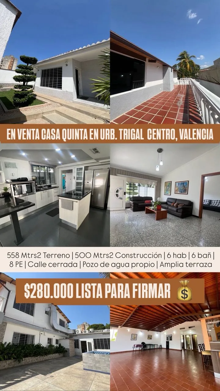 Casa en Venta en Urb. Trigal Centro — 6 hab 500m² — USD 280,000