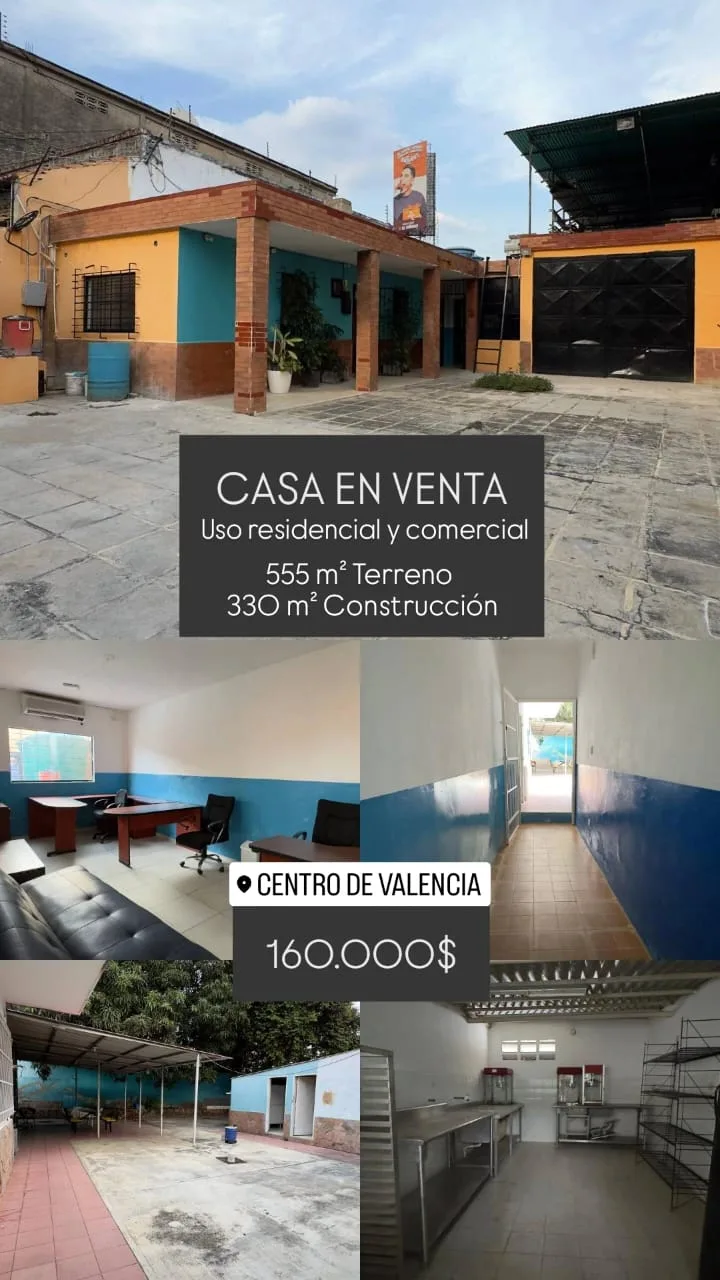 Casa en Venta en Casco Central de Valencia — 4 hab 330m² — USD 160,000