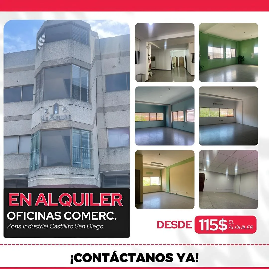 Oficina en Alquiler en Zona Industrial Castillito, San Diego, Centro Comercial La Coromoto — Precio a consultar