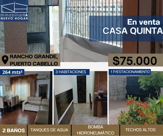 Casa en Rancho grande, Puerto cabello