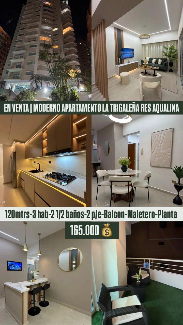 Apartamento en Venta en Urb Trigaleña alta — 3 hab — USD 165,000