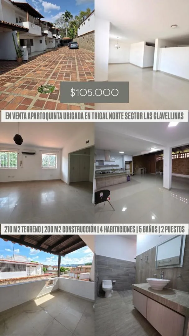 Townhouse en Venta en Trigal Norte, Sector Las Clavellinas — 4 hab 200m² — USD 105,000