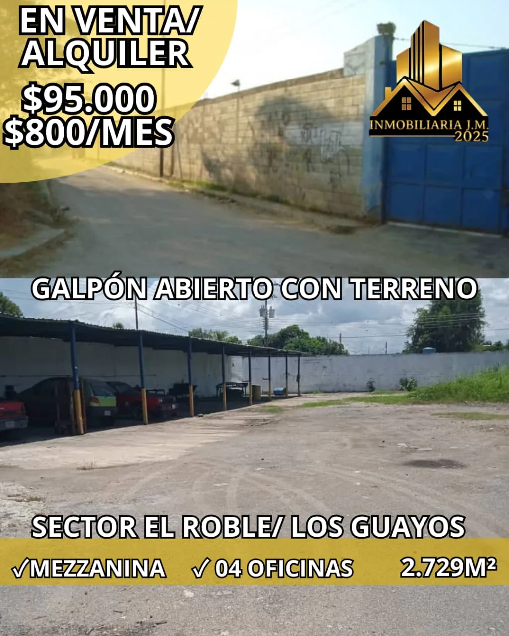 Local en Venta en Sector El Roble, Los Guayos — 4 hab 2729m² — USD 95,000