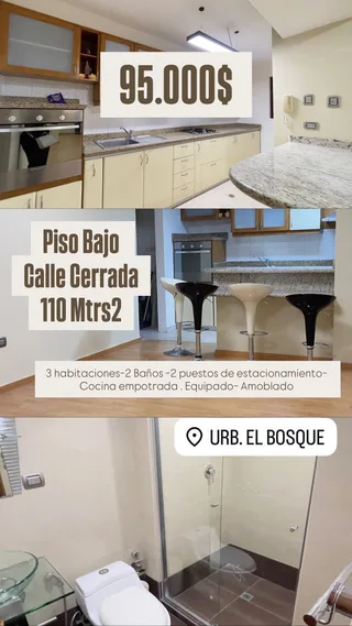 Apartamento en Urb El Bosque, Res Cedral plaza