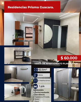 Apartamento en Residencias Prisma, Guacara