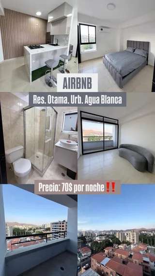 Apartamento en Res. Otama. Urb. Agua Blanca