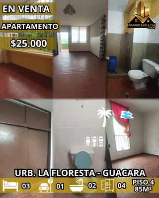Apartamento en URB. LA FLORESTA GUACARA