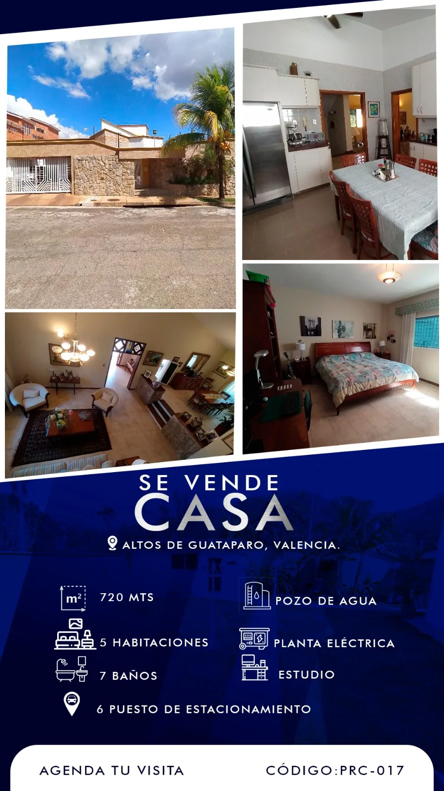 Casa en Venta en Altos de Guataparo, Valencia — 5 hab 521m² — USD 600,000