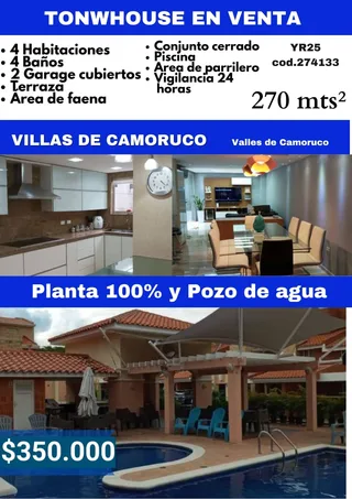 Townhouse en Villas de Camoruco