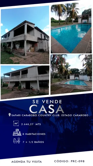 Casa en Safari Carabobo Country Club, Estado Carabobo