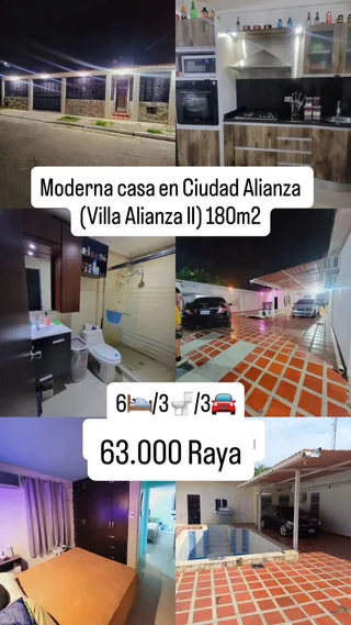 Casa en Ciudad Alianza Guacara (villa alianza II)
