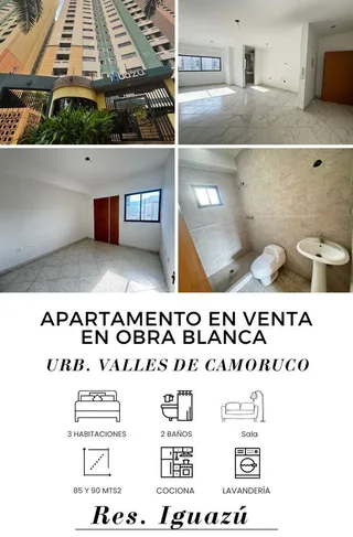 Apartamento en Urb. Valles de Camoruco, Res. Iguazú