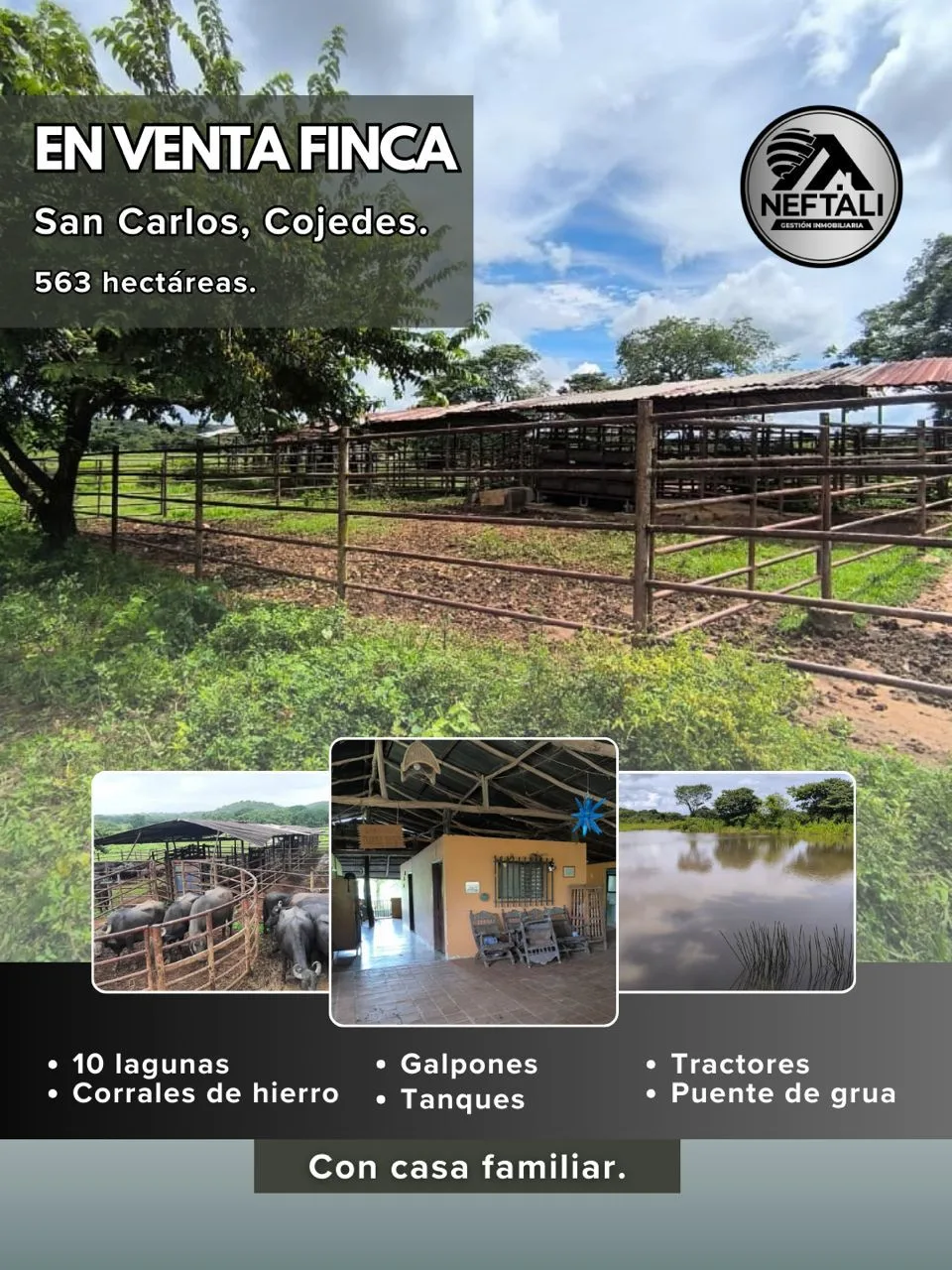 Terreno en Venta en San Carlos, tierra Inti 5630000m² — USD 480,000
