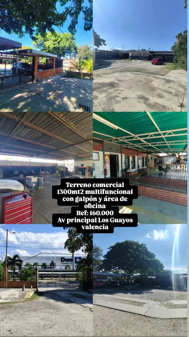 Terreno en Venta en los guayos — 1 hab 1300m² — USD 160,000