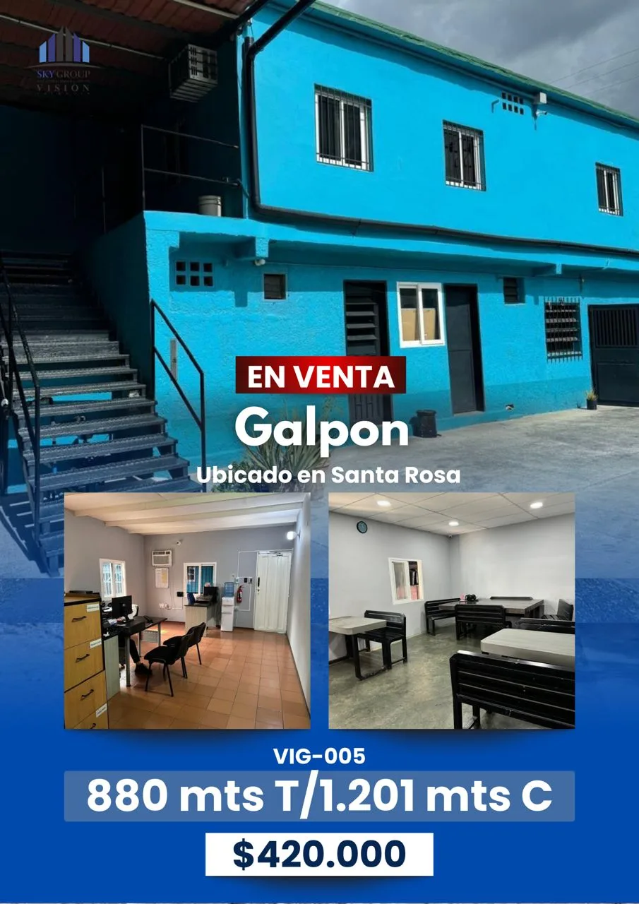 Galpón en Venta en Santa Rosa 1201m² — USD 420,000