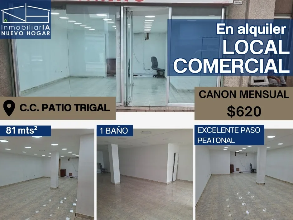 Local en Alquiler en PATIO TRIGAL 81m² — USD 620