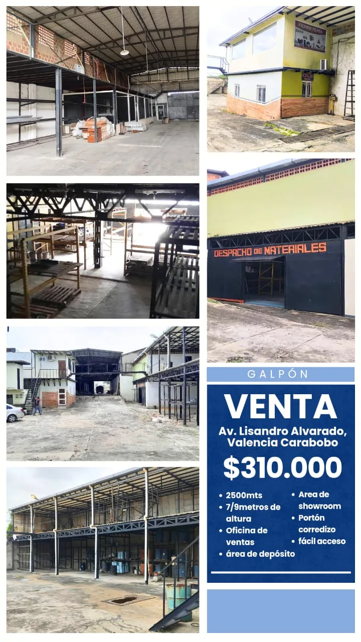 Local en Venta en Av. Lisandro Alvarado, Valencia, Carabobo 2500m² — USD 310,000