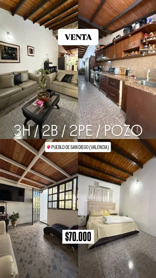 Casa en Venta en Tiziana Villas, Pueblo de San Diego — 3 hab 145m² — USD 70,000