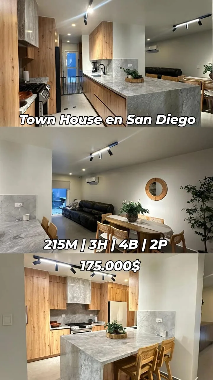 Townhouse en Venta en Cumbres de la Esmeralda - San Diego — 3 hab 215m² — USD 175,000