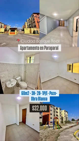Apartamento en C. B. R. BOSQUE BOSQUE REAL Paraparal