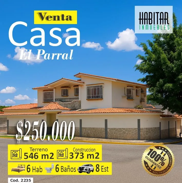 Casa en Venta en El Parral — 7 hab 373m² — USD 250,000
