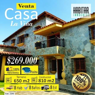 Casa en Urb. La Viña, Valencia – Estado Carabobo