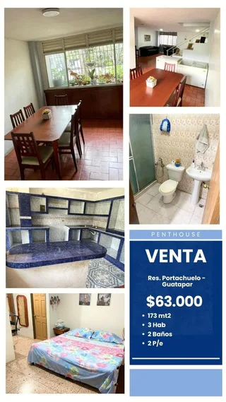 Penthouse en Res. Portachuelo - Guataparo