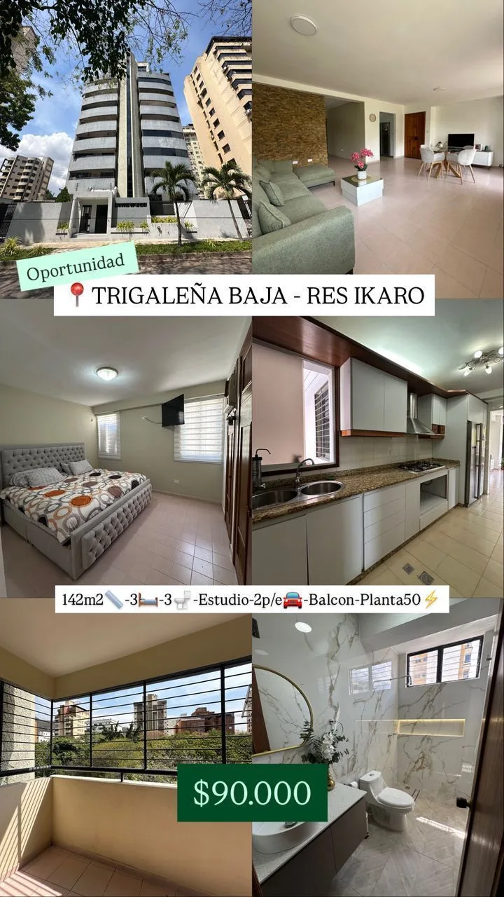 Apartamento en Venta en TRIGALEÑA BAJA - RES IKARO — 4 hab 142m² — USD 90,000