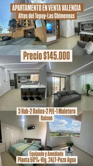 Apartamento en Residencias Altos del Tepuy