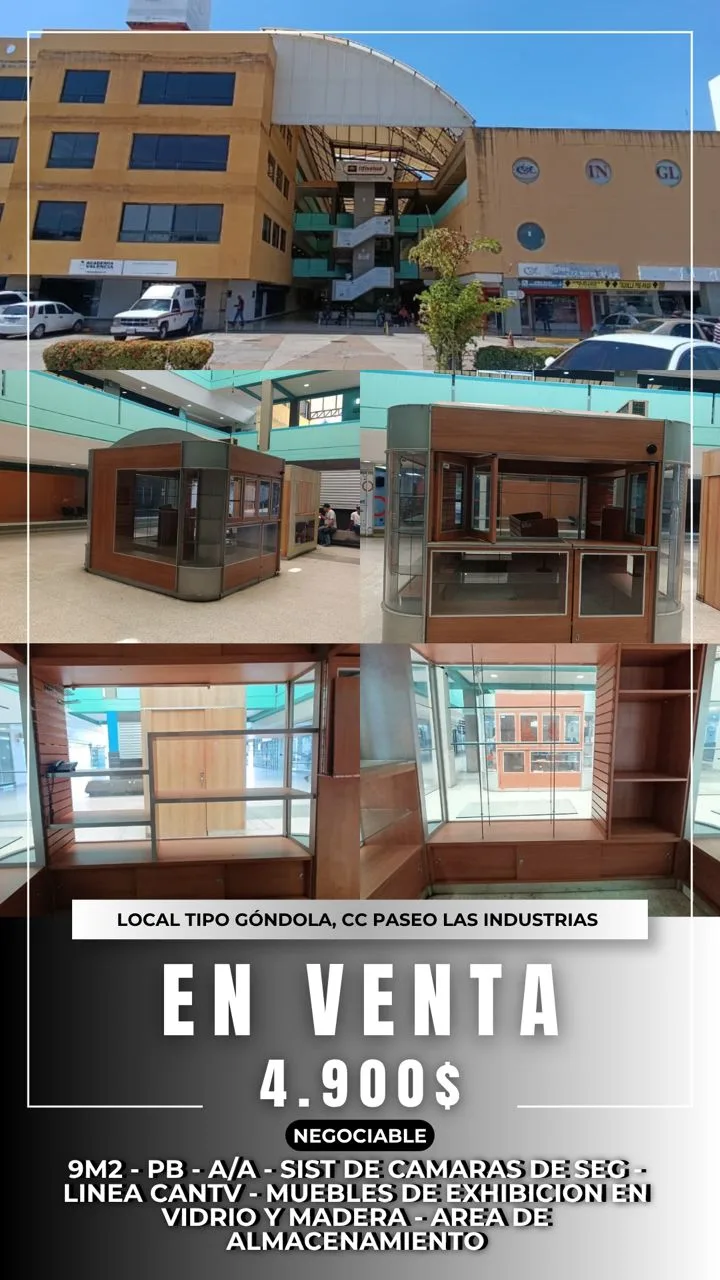 Local en Venta en C.C. Paseo las Industrias 9m² — USD 4,900