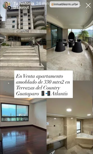 Apartamento en Terrazas del Country Guataparo Atlantis
