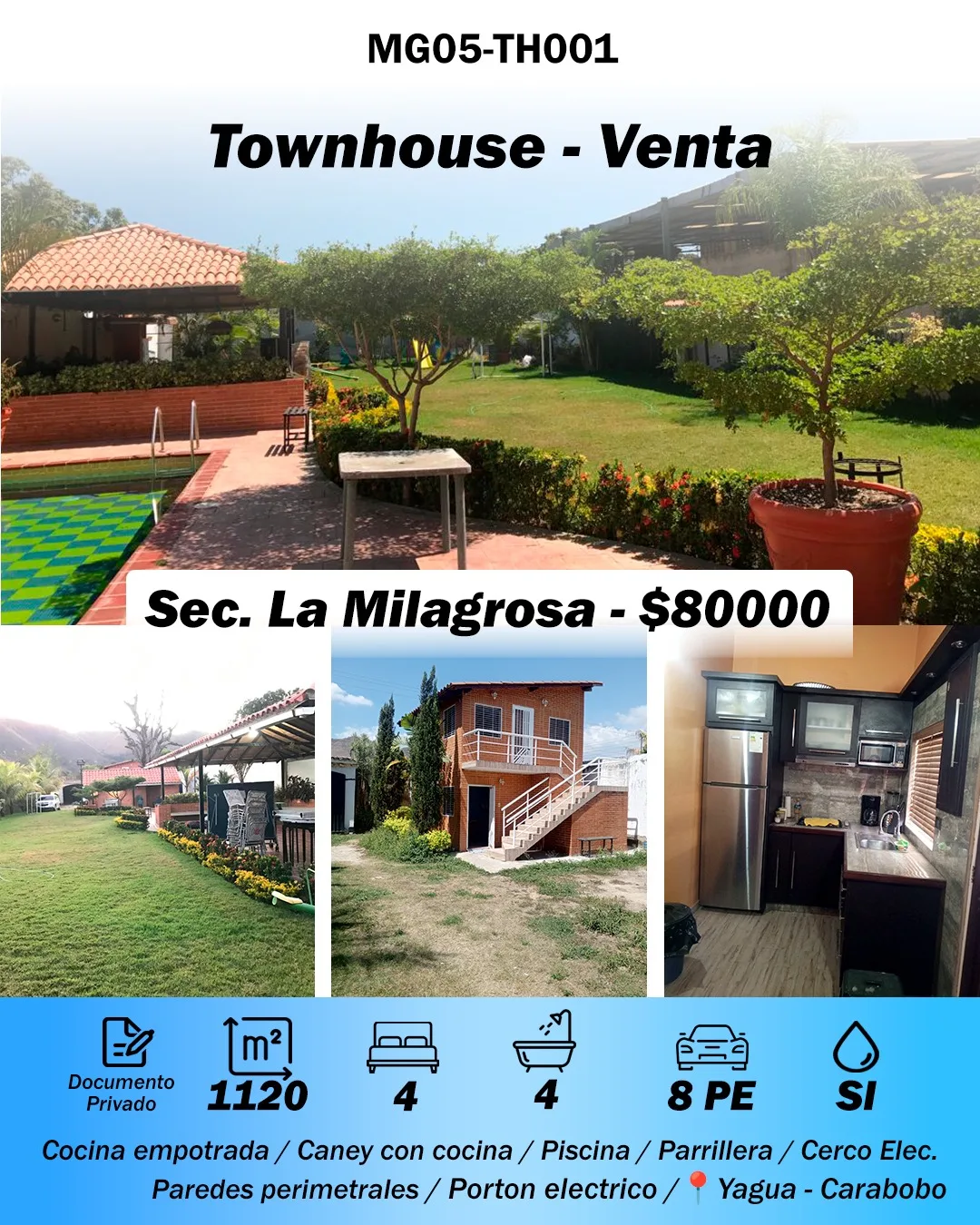 Terreno en Venta en Yagua - Carabobo — 4 hab 1120m² — USD 80,000