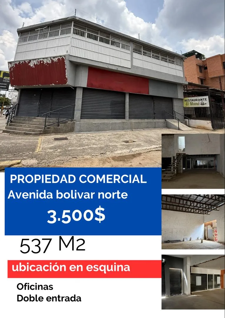 Local en Venta en Avenida Bolivar Norte, al lado del Liceo Pedro Gual — USD 3,500