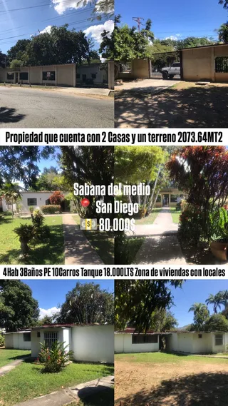 Casa en Sector Sabana del Medio Pueblo de San Diego