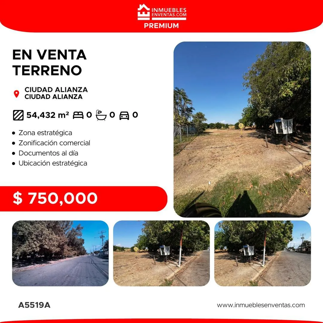 Terreno en Venta en Ciudad Alianza, Municipio Guacara, Estado Carabobo 54431m² — USD 750,000