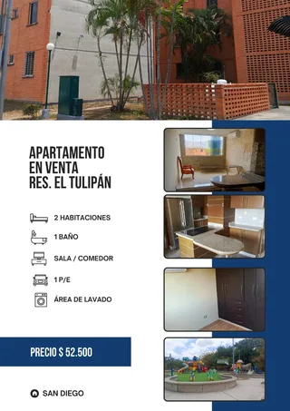 Apartamento en Res. El Tulipán, San Diego