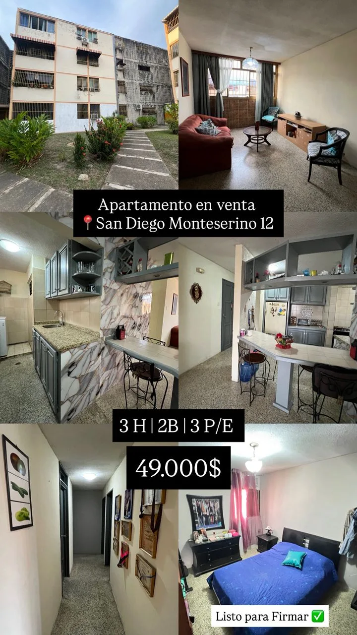 Apartamento en Venta en San Diego Monteserino — 3 hab 76m² — USD 49,000