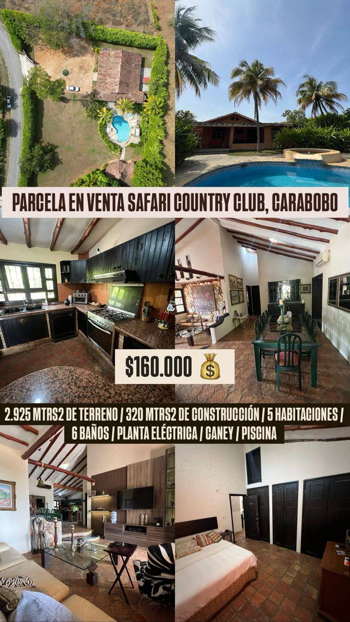 Casa en Venta en Urb. Safari Country Club, Sector Big Game, Libertador — 5 hab 320m² — Precio a consultar