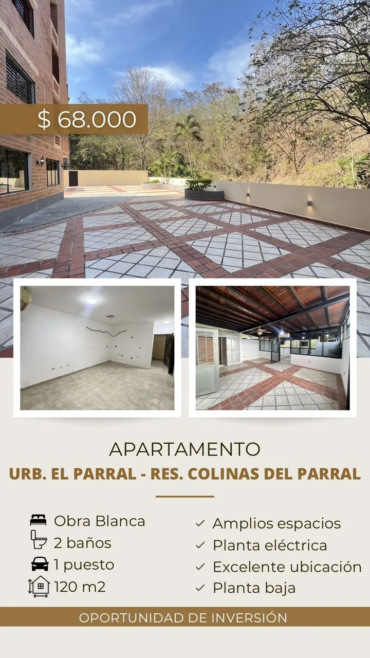 Apartamento en Venta en Colinas del Parral — 1 hab 120m² — USD 68,000