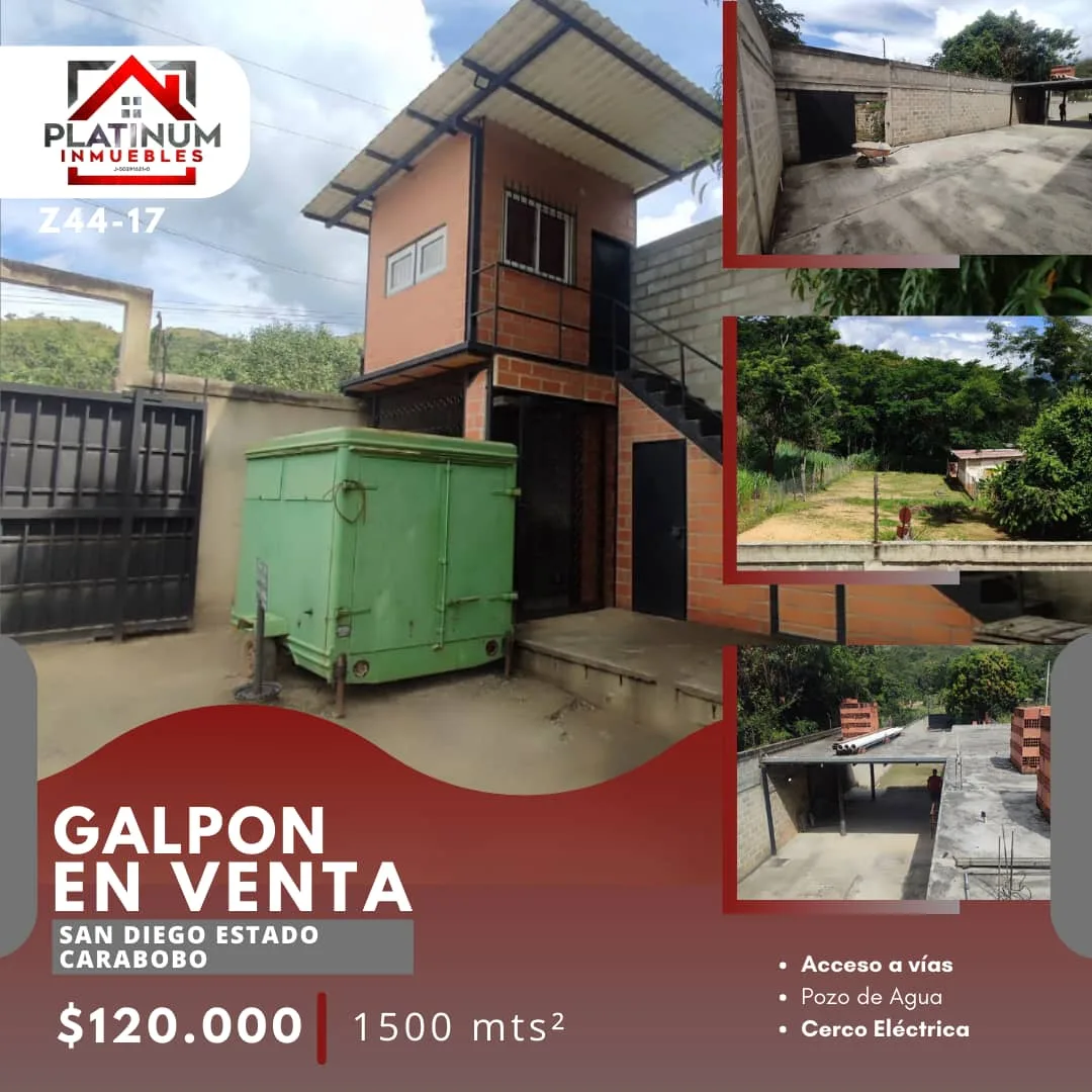 Galpón en Venta en San Diego, Edo Carabobo 709m² — USD 120,000