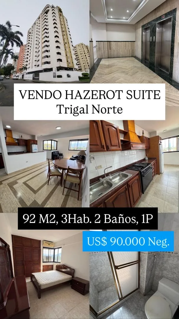 Apartamento en Venta en Trigal Norte — 3 hab 92m² — USD 90,000